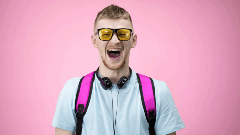 student learning with audiobooks